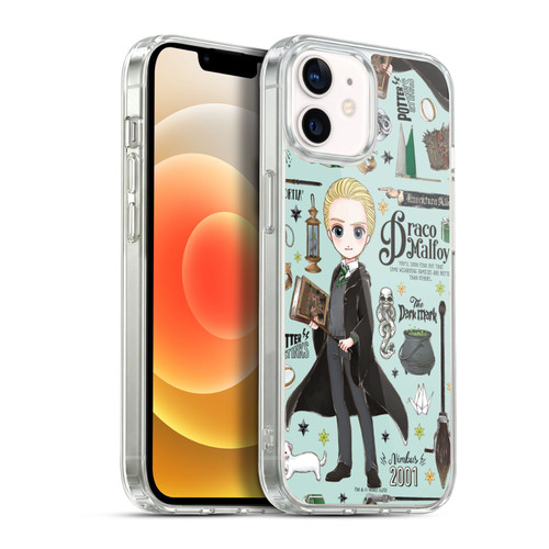 Harry Potter Deathly Hallows XXXVII Draco Pattern Soft Gel Case for Apple iPhone 12 / iPhone 12 Pro & MagSafe