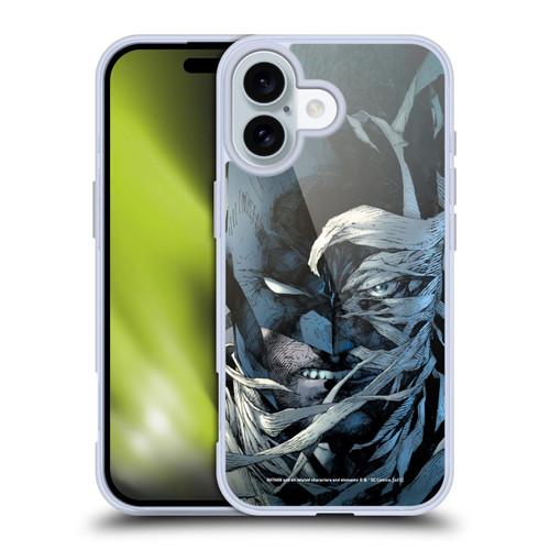Batman DC Comics Hush New Edition Comic Book Cover Soft Gel Case for Apple iPhone 16 & MagSafe
