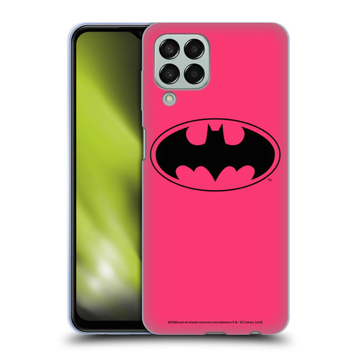 Batman DC Comics Logos Pink Soft Gel Case for Samsung Galaxy M33 (2022)