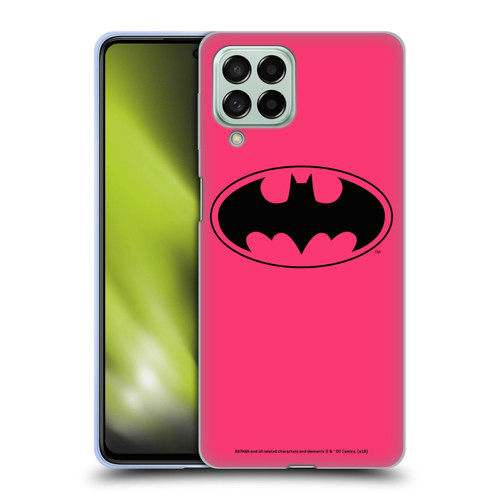 Batman DC Comics Logos Pink Soft Gel Case for Samsung Galaxy M53 (2022)