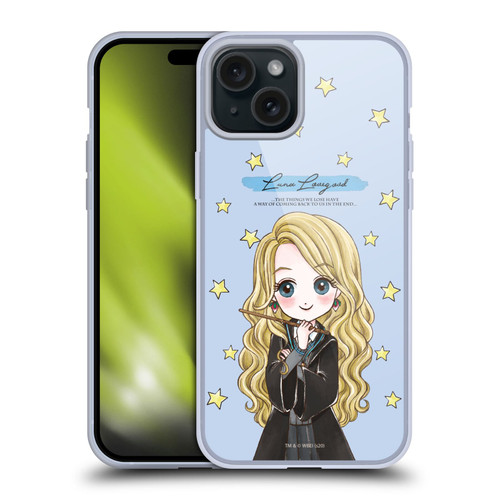 Harry Potter Deathly Hallows XXXVII Luna Lovegood Soft Gel Case for Apple iPhone 15 Plus & MagSafe
