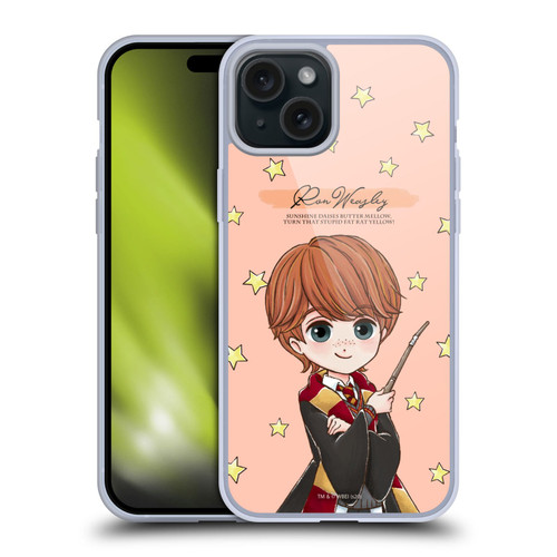 Harry Potter Deathly Hallows XXXVII Ron Weasley Soft Gel Case for Apple iPhone 15 Plus