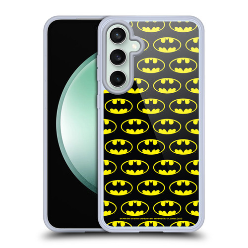 Batman DC Comics Logos Patterns Soft Gel Case for Samsung Galaxy S23 FE 5G & MagSafe