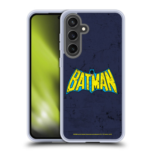 Batman DC Comics Logos Classic Distressed Look Soft Gel Case for Samsung Galaxy S24 FE & MagSafe