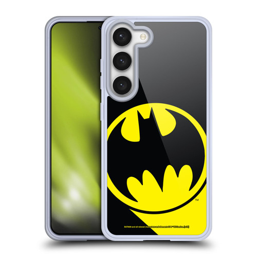 Batman DC Comics Logos Bat Signal Soft Gel Case for Samsung Galaxy S23 5G & MagSafe