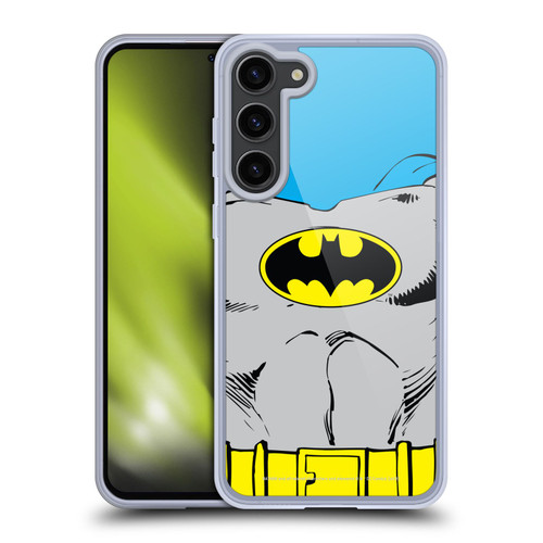 Batman DC Comics Logos Classic Costume Soft Gel Case for Samsung Galaxy S23+ 5G & MagSafe