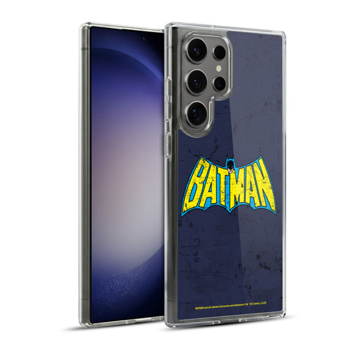 Batman DC Comics Logos Classic Distressed Look Soft Gel Case for Samsung Galaxy S23 Ultra 5G & MagSafe