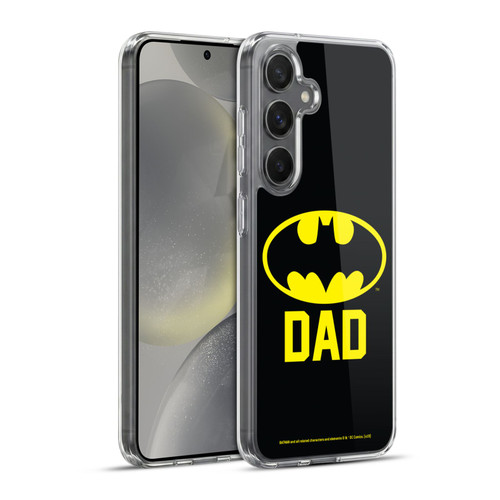Batman DC Comics Logos Batdad Soft Gel Case for Samsung Galaxy S24+ 5G & MagSafe