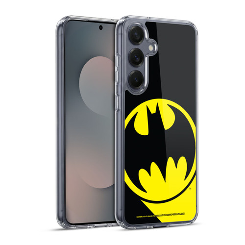 Batman DC Comics Logos Bat Signal Soft Gel Case for Samsung Galaxy S25+ & MagSafe