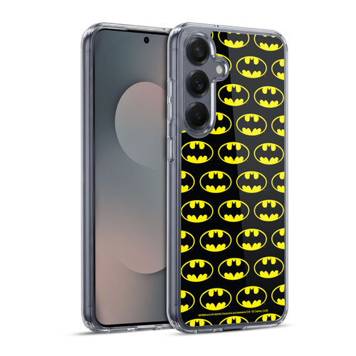 Batman DC Comics Logos Patterns Soft Gel Case for Samsung Galaxy S25+ & MagSafe