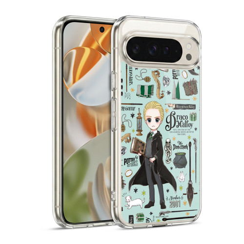 Harry Potter Deathly Hallows XXXVII Draco Pattern Soft Gel Case for Google Pixel 9 / Pixel 9 Pro