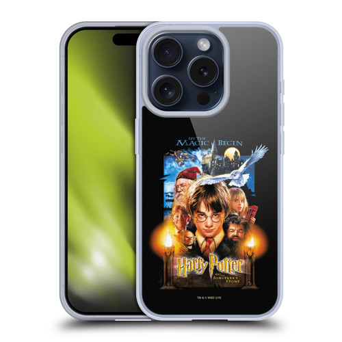 Harry Potter Sorcerer's Stone II Poster 1 Soft Gel Case for Apple iPhone 15 Pro & MagSafe