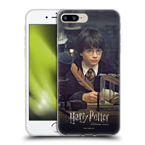 Harry Potter Sorcerer's Stone II Feather Quill Soft Gel Case for Apple iPhone 7 Plus / iPhone 8 Plus & MagSafe