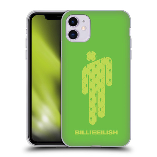 Billie Eilish Key Art Blohsh Green Soft Gel Case for Apple iPhone 11