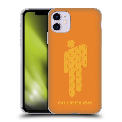Billie Eilish Key Art Blohsh Orange Soft Gel Case for Apple iPhone 11
