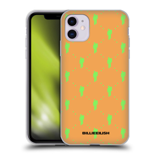 Billie Eilish Key Art Blohsh Pattern Soft Gel Case for Apple iPhone 11