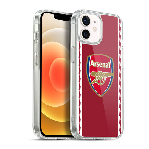 Arsenal FC 2022/23 Crest Kit Home Soft Gel Case for Apple iPhone 12 / iPhone 12 Pro & MagSafe