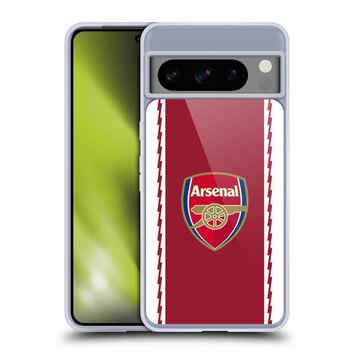 Arsenal FC 2022/23 Crest Kit Home Soft Gel Case for Google Pixel 8 Pro