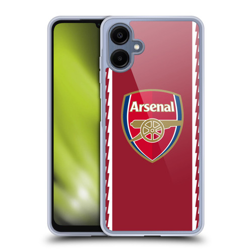 Arsenal FC 2022/23 Crest Kit Home Soft Gel Case for Samsung Galaxy A06 4G