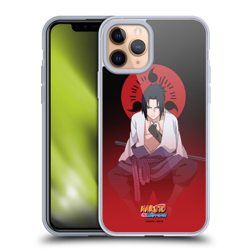 Naruto Shippuden Character Art Sasuke Uchiha Soft Gel Case for Apple iPhone 11 Pro & MagSafe