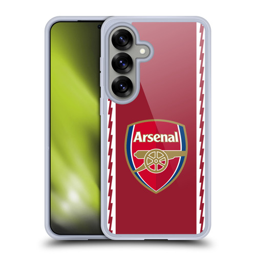 Arsenal FC 2022/23 Crest Kit Home Soft Gel Case for Samsung Galaxy S25 & MagSafe