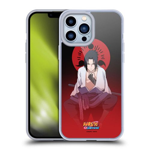 Naruto Shippuden Character Art Sasuke Uchiha Soft Gel Case for Apple iPhone 13 Pro Max & MagSafe