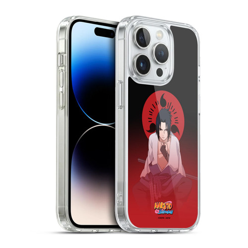 Naruto Shippuden Character Art Sasuke Uchiha Soft Gel Case for Apple iPhone 13 Pro & MagSafe