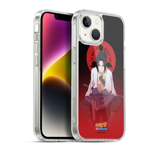 Naruto Shippuden Character Art Sasuke Uchiha Soft Gel Case for Apple iPhone 14