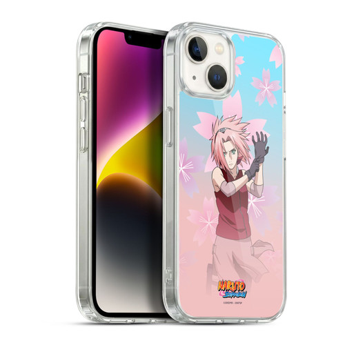 Naruto Shippuden Character Art Sakura Haruno Soft Gel Case for Apple iPhone 14 Plus & MagSafe