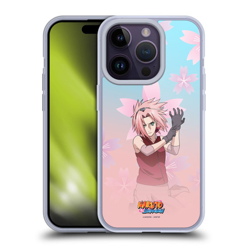 Naruto Shippuden Character Art Sakura Haruno Soft Gel Case for Apple iPhone 14 Pro & MagSafe