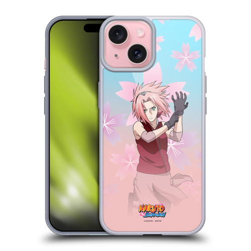 Naruto Shippuden Character Art Sakura Haruno Soft Gel Case for Apple iPhone 15 & MagSafe