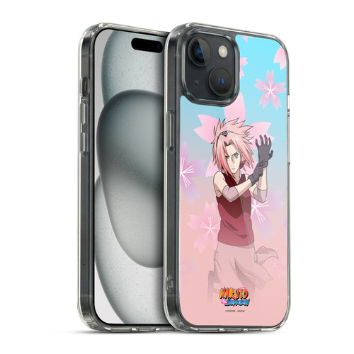 Naruto Shippuden Character Art Sakura Haruno Soft Gel Case for Apple iPhone 15 & MagSafe