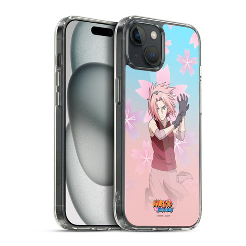 Naruto Shippuden Character Art Sakura Haruno Soft Gel Case for Apple iPhone 15 Plus & MagSafe
