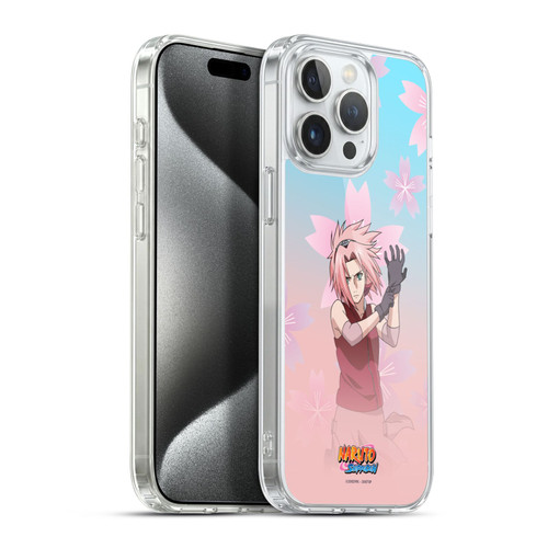 Naruto Shippuden Character Art Sakura Haruno Soft Gel Case for Apple iPhone 15 Pro Max & MagSafe