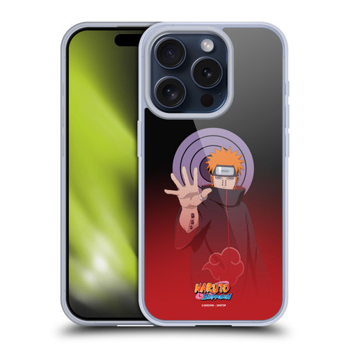 Naruto Shippuden Character Art Pain Soft Gel Case for Apple iPhone 15 Pro & MagSafe