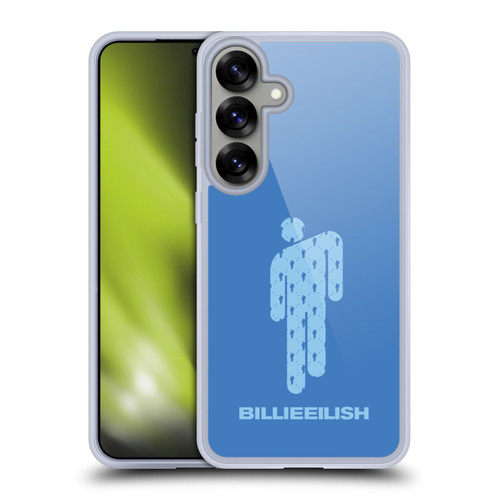 Billie Eilish Key Art Blohsh Blue Soft Gel Case for Samsung Galaxy S25+ & MagSafe