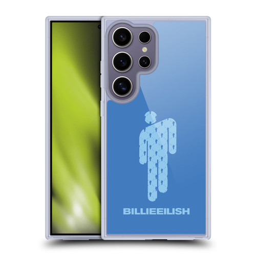 Billie Eilish Key Art Blohsh Blue Soft Gel Case for Samsung Galaxy S25 Ultra & MagSafe