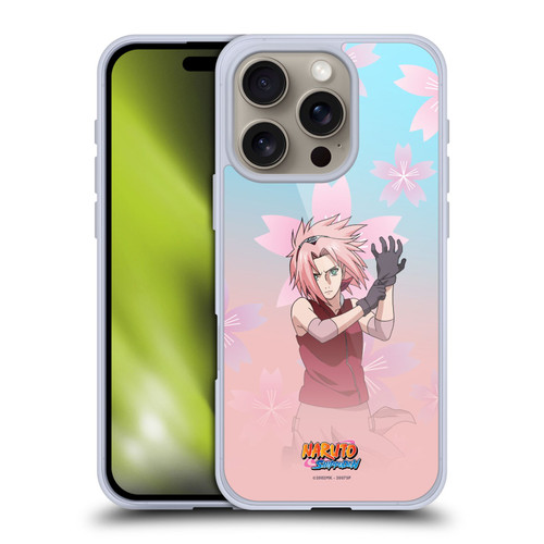 Naruto Shippuden Character Art Sakura Haruno Soft Gel Case for Apple iPhone 16 Pro & MagSafe
