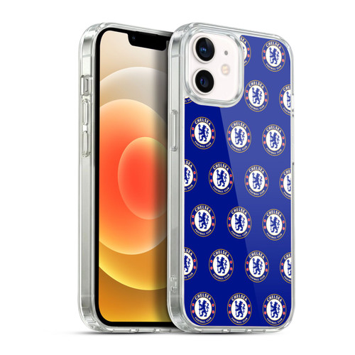 Chelsea Football Club Crest Pattern Soft Gel Case for Apple iPhone 12 / iPhone 12 Pro & MagSafe