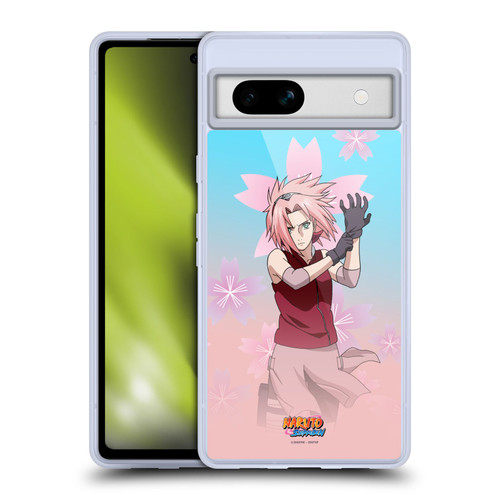 Naruto Shippuden Character Art Sakura Haruno Soft Gel Case for Google Pixel 7a