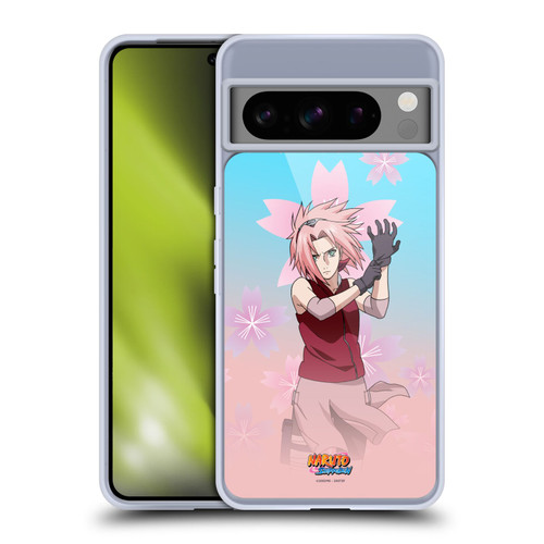 Naruto Shippuden Character Art Sakura Haruno Soft Gel Case for Google Pixel 8 Pro