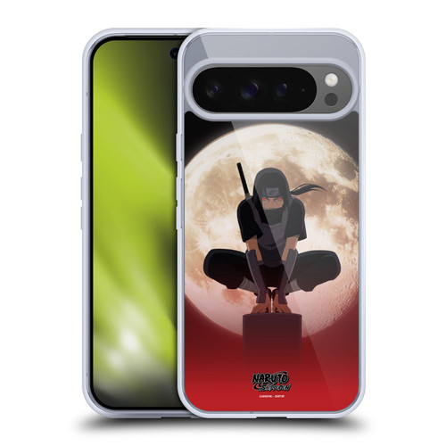 Naruto Shippuden Character Art Itachi Uchiha Moon Soft Gel Case for Google Pixel 9 Pro XL