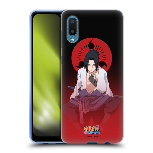 Naruto Shippuden Character Art Sasuke Uchiha Soft Gel Case for Samsung Galaxy A02/M02 (2021)