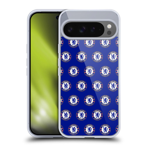 Chelsea Football Club Crest Pattern Soft Gel Case for Google Pixel 9 Pro XL