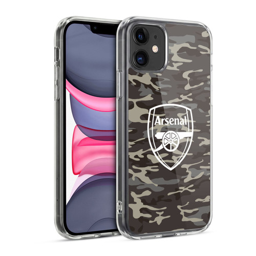 Arsenal FC Logos Camouflage Soft Gel Case for Apple iPhone 11