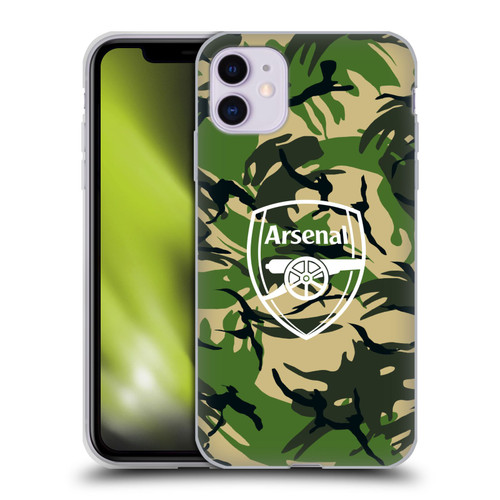 Arsenal FC Logos Camouflage Disruptive Pattern Soft Gel Case for Apple iPhone 11