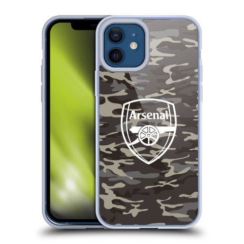 Arsenal FC Logos Camouflage Soft Gel Case for Apple iPhone 12 / iPhone 12 Pro & MagSafe