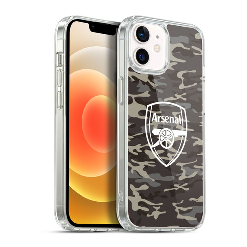 Arsenal FC Logos Camouflage Soft Gel Case for Apple iPhone 12 / iPhone 12 Pro & MagSafe
