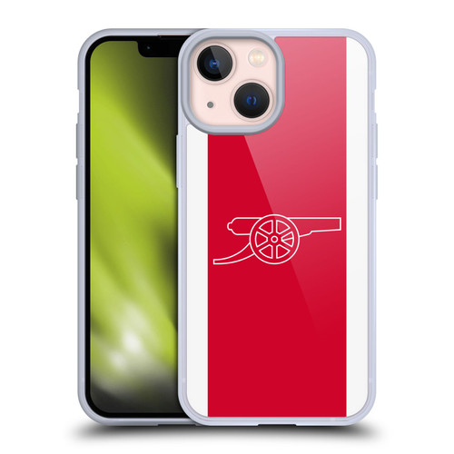 Arsenal FC Logos Gunners Soft Gel Case for Apple iPhone 13 Mini & MagSafe