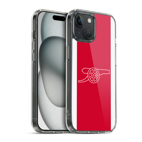 Arsenal FC Logos Gunners Soft Gel Case for Apple iPhone 15 & MagSafe